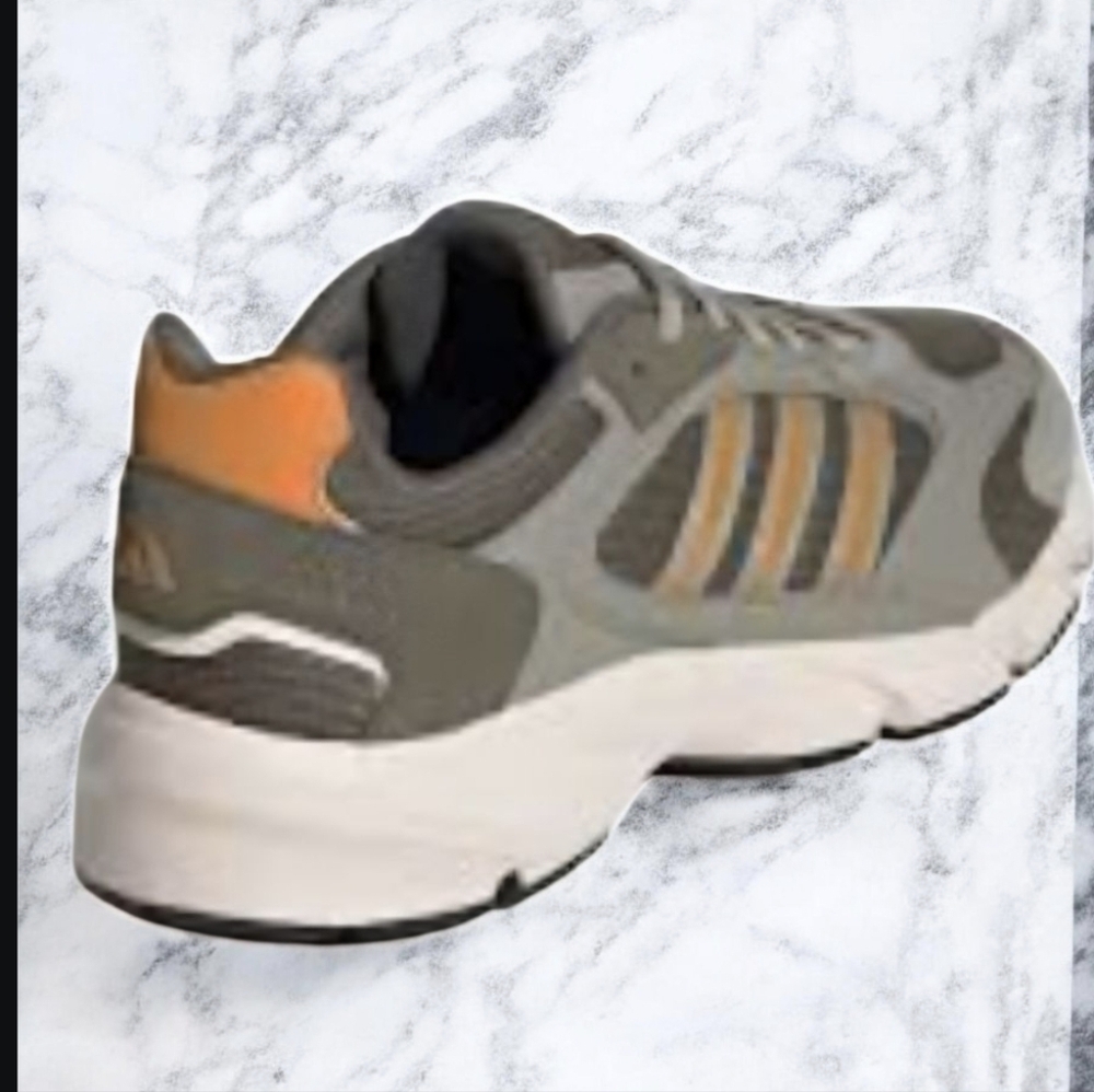 ADIDAS NIB Sneakers Green With Orange Leather Overlay.  NWT 11.5 - Picture 4 of 6